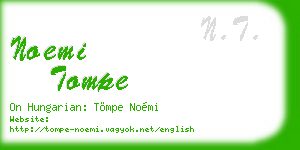 noemi tompe business card